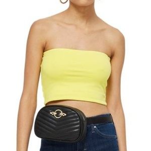 Topshop yellow tube top